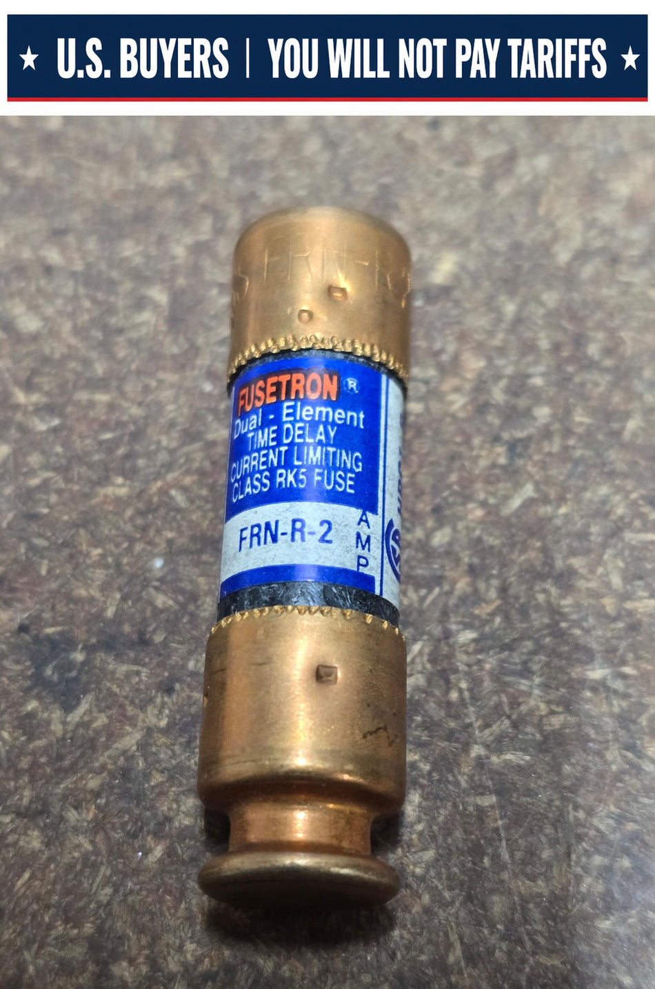 Bussmann FRN-R-2 Fusetron, DUAL ELEMENT, TIME DELAY 250V Class RK5