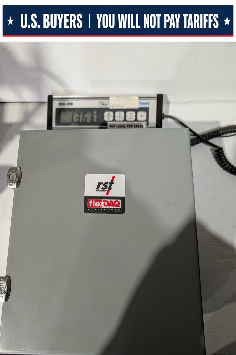 RST FlexDAQ Data Logger with Campbell Scientific AVW206 packaged in outdoor rated enclosure