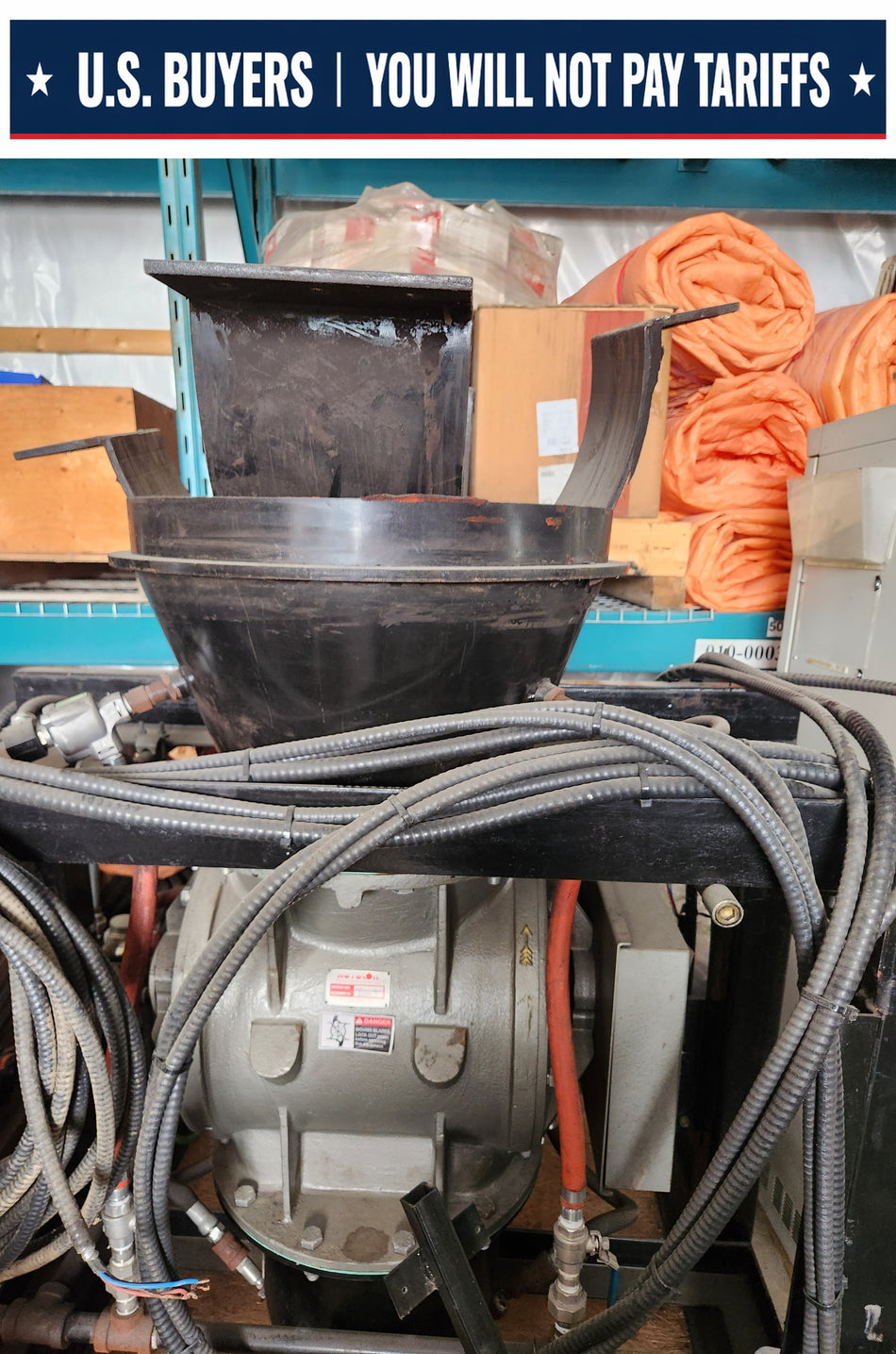 Rotolok 18" Air Lock Assembly on Stand with Pneumatic Pulsing System