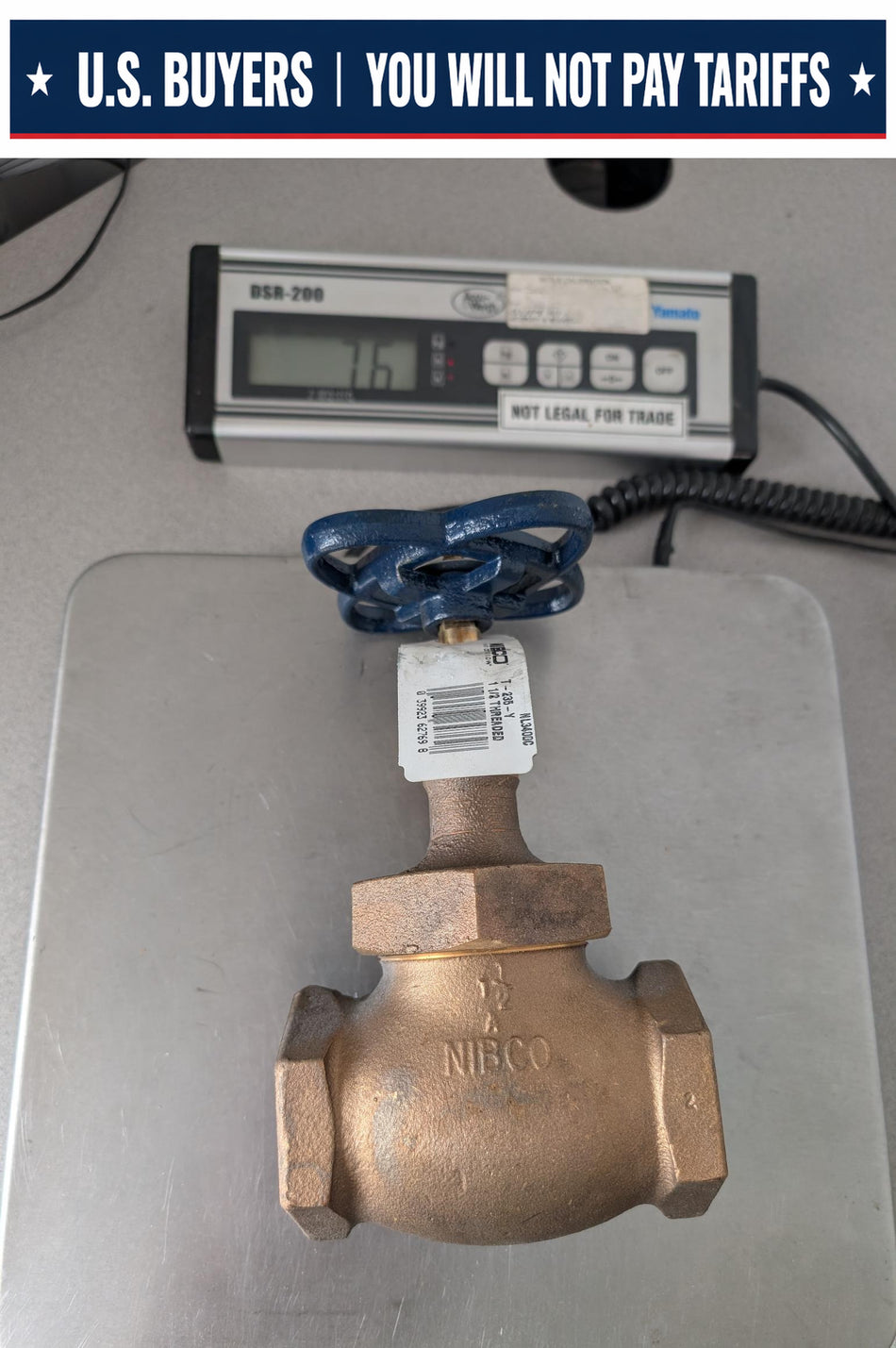 Nibco Bronze Valve 1-1/2" - T-235-Y