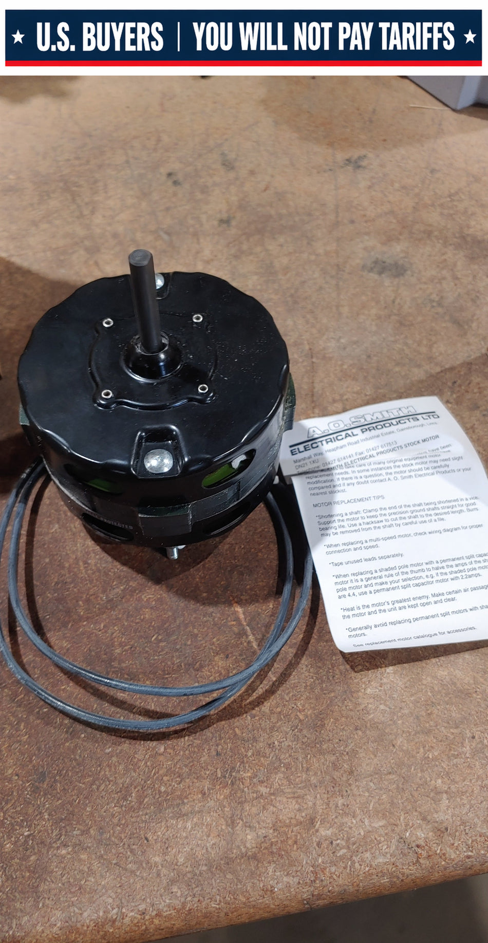 AO Smith AA2C6017K SS302 240V Motor