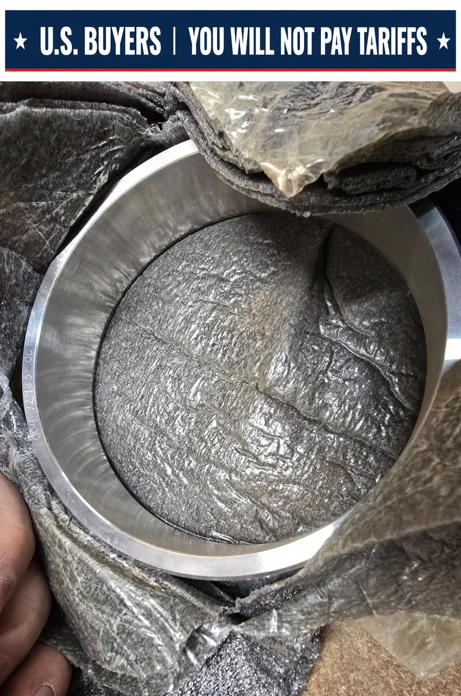 CPC PUMPS 004-12983-00-EC11 WEAR RING IMPELLER A743 GRADE CA40 450-500 BHN WITH CMTR  APPROX 4.5" ID X 5" OD x 1.25" DEEP