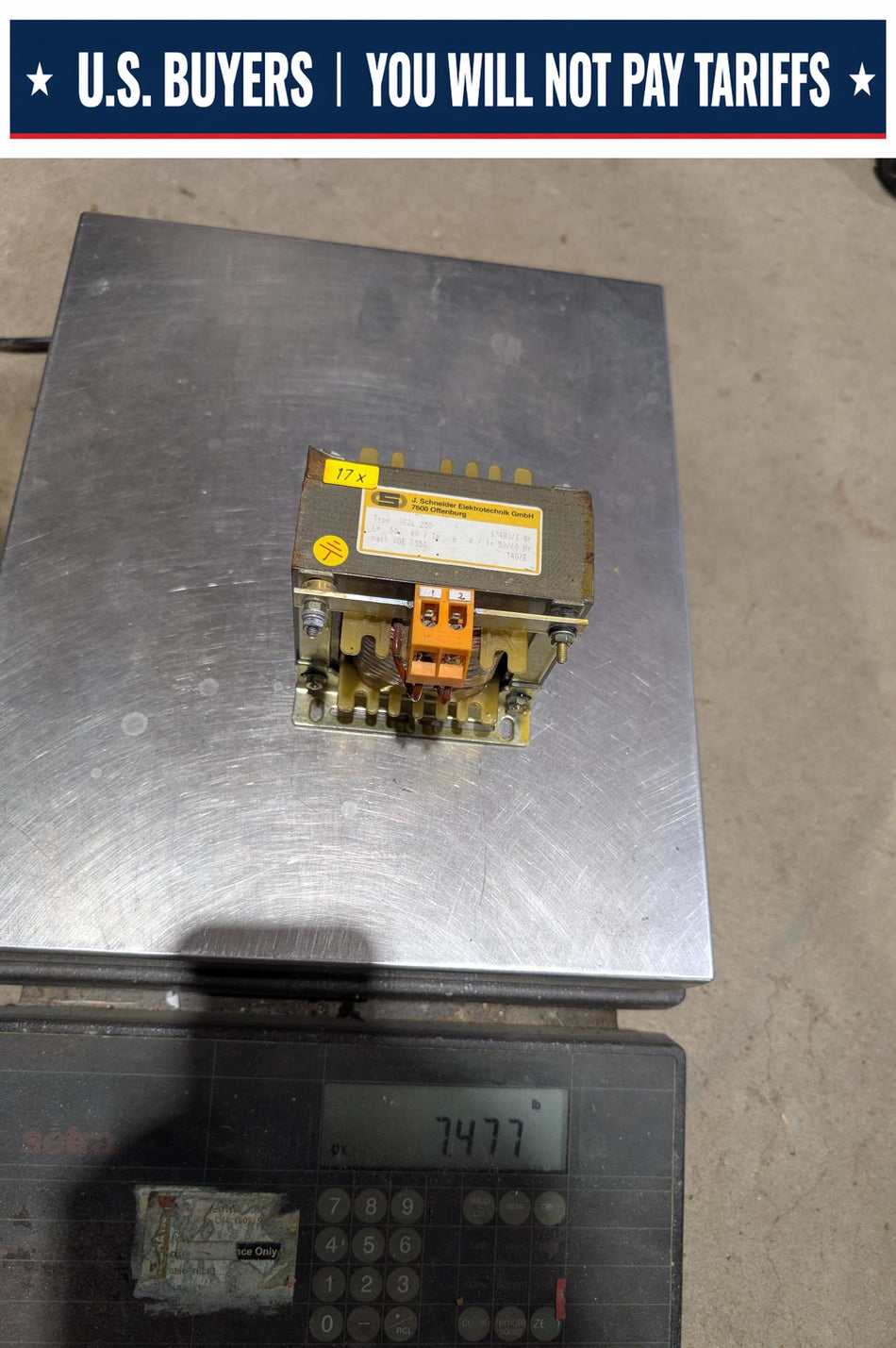 Schneider Elektrotechnik - Transformer - Type SEDL 250 - VDE 0550 - 50 mH
