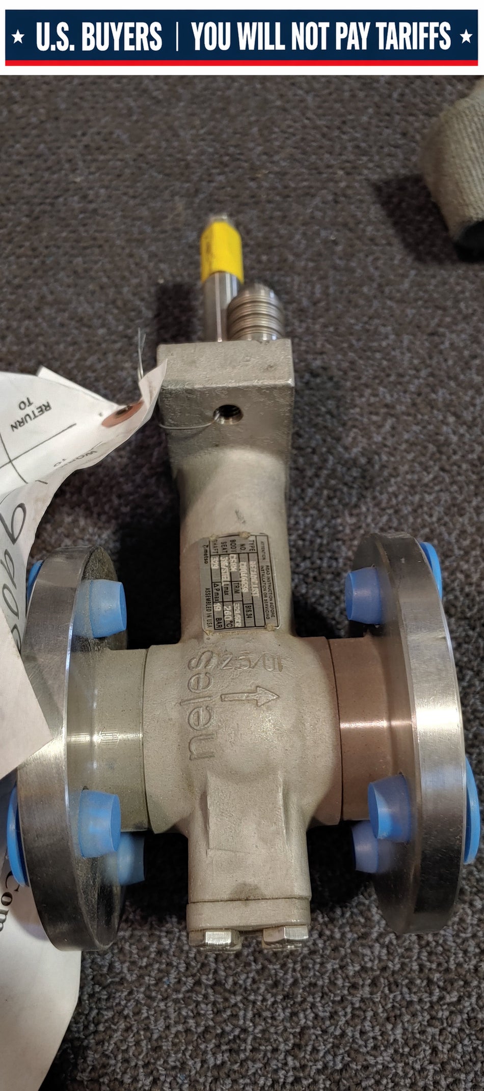 Neles Metso RECA01CJJST Flanged Ball Valve 1" 150
