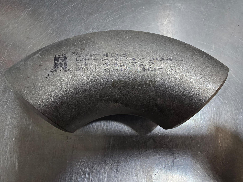 Schulz 90° Long Radius Elbow  2"  Schedule 40  Butt Weld WP-S304/304L Stainless Steel  SA-403  CH. 442727
