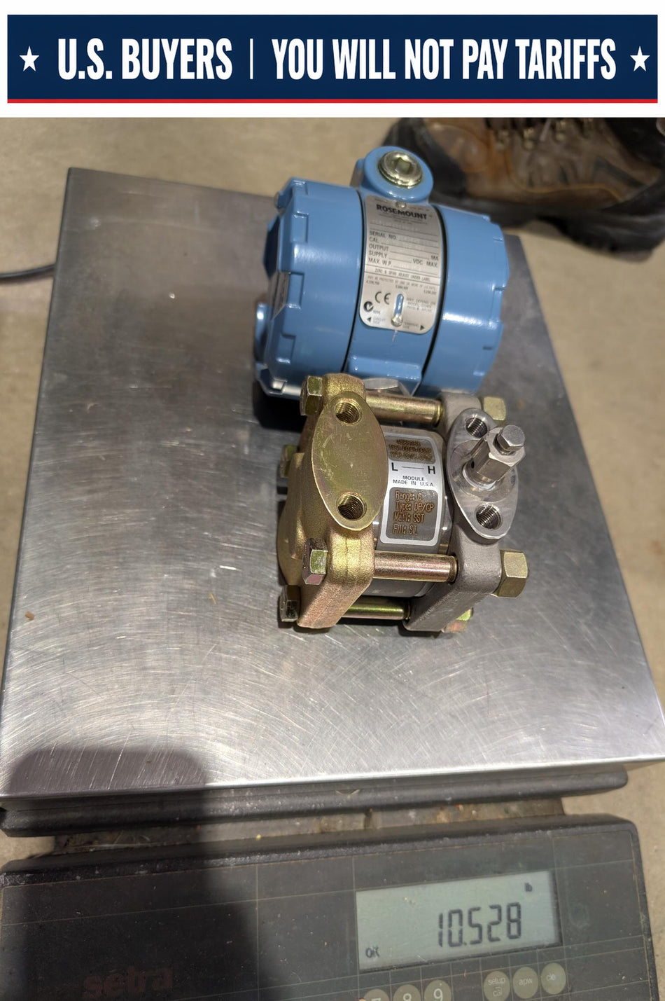 Emerson Rosemount Pressure Transmitter - 1151GP6G22B1E6 - 100 PSI