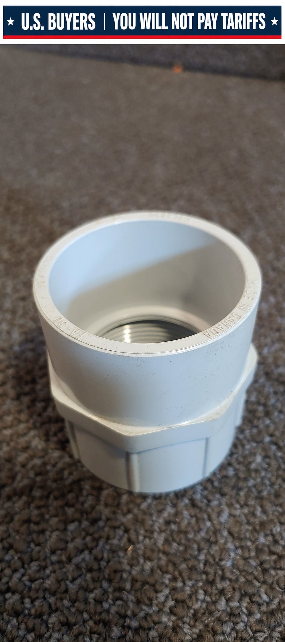 Scepter FA-30 1-1/2" Female Conduit Adapter PVC - QTY 10 PACK