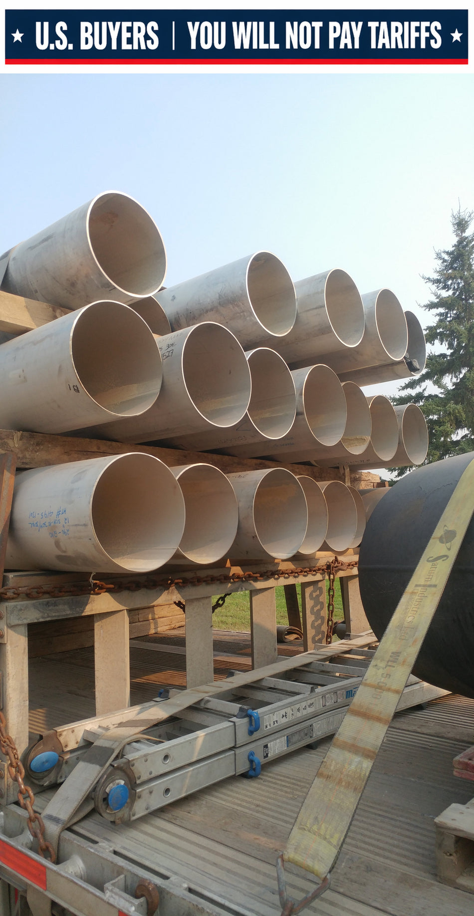 12" 304L Stainless Steel Pipe, SCH 10, 20 FT Lengths