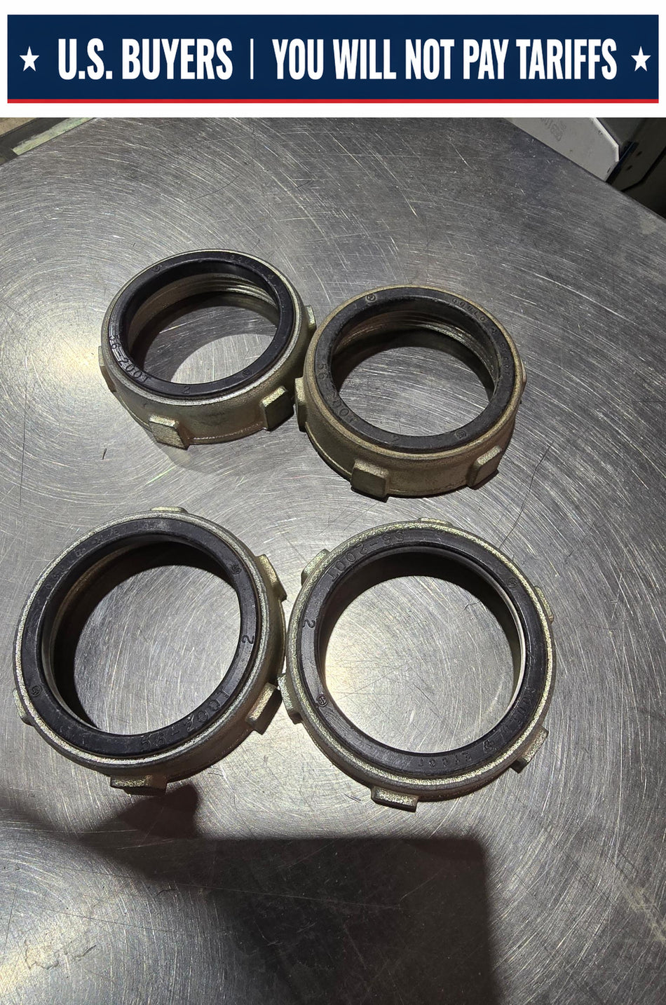 Insulated Bushing, 2″, Zinc Die Cast GOULD 56-200T "LOT OF 4"