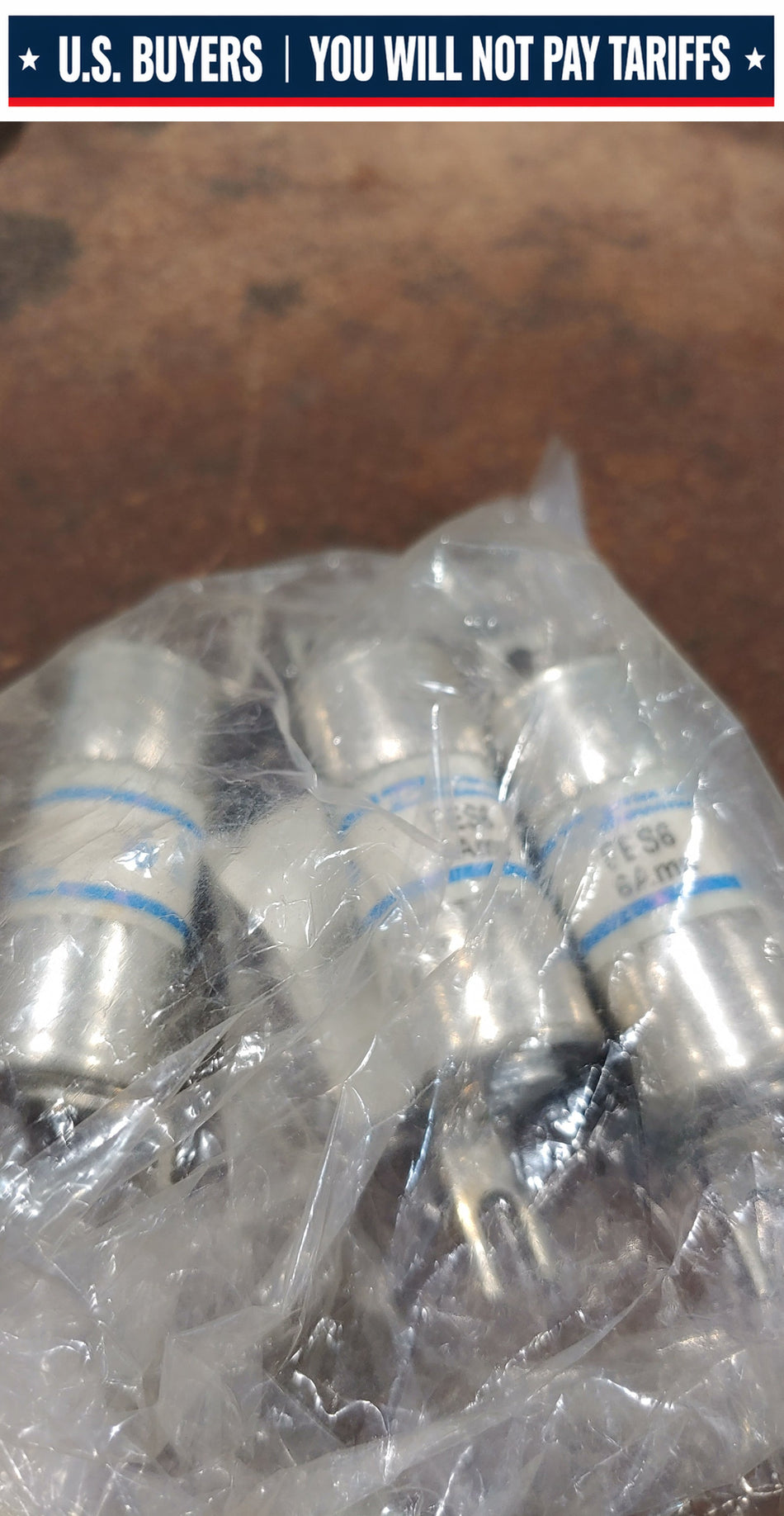 Qty of 3 Mersen FES6 Fast Acting Low Voltage  Fuse, 6 A, 600 VAC, 200 kA Interrupt, Class: C