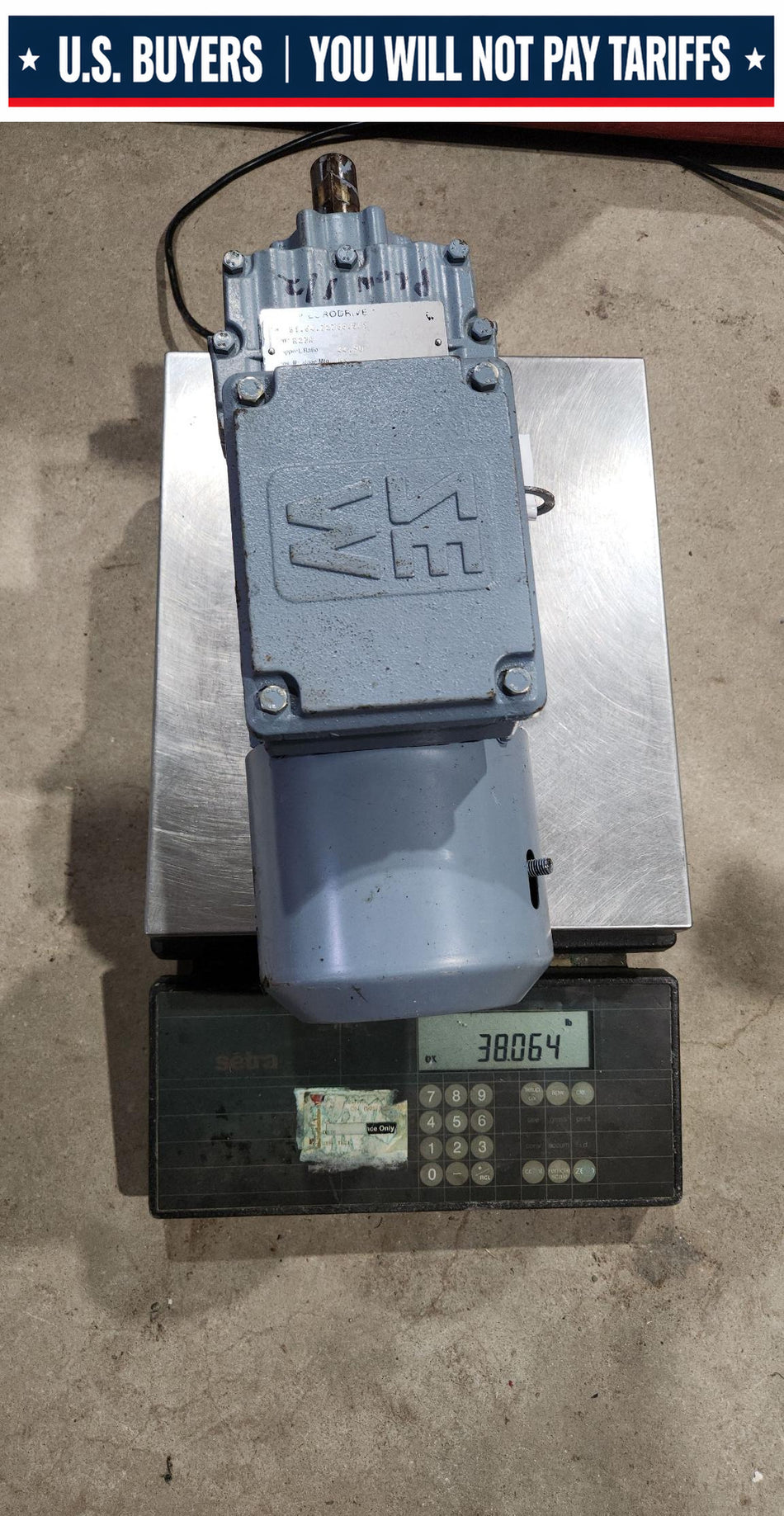 SEW Eurodrive Gearbox Motor - R27A - R27DT71D4BMG05HF - 0.5 HP 330/575Y 1700 to 38 RPM TEFC Brake 330VAC - Gearbox Ratio 44.9