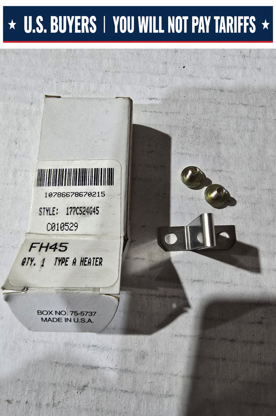 CUTLER HAMMER FH45 -  Overload Relay Heater TYPE:A STYLE: 177C524G45 C010529