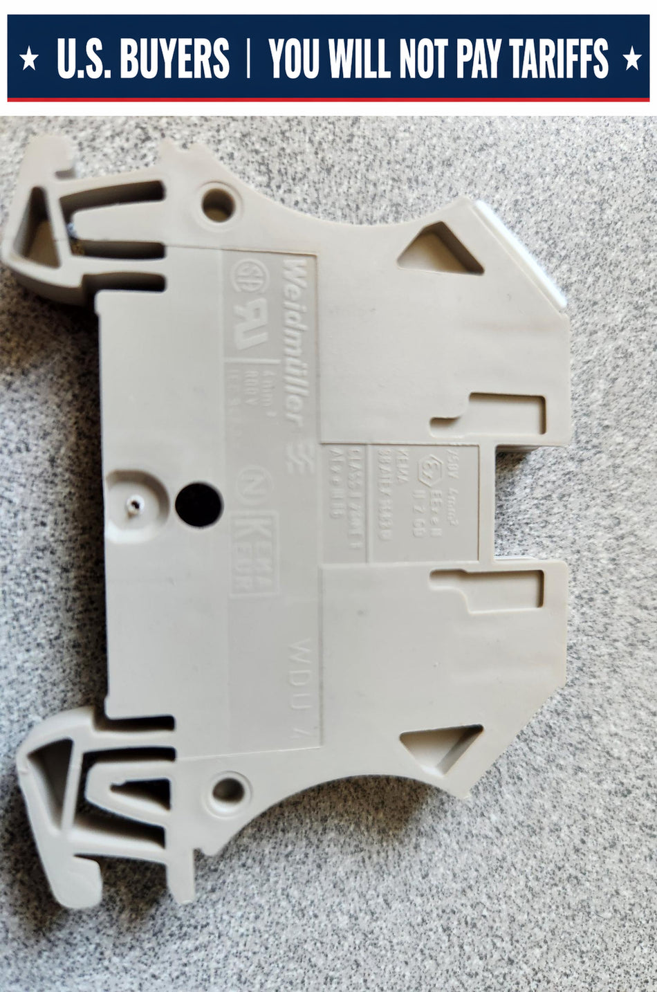 WEIDMULLER- WDU4 - 1020100000 - DIN Rail Mount Terminal Block