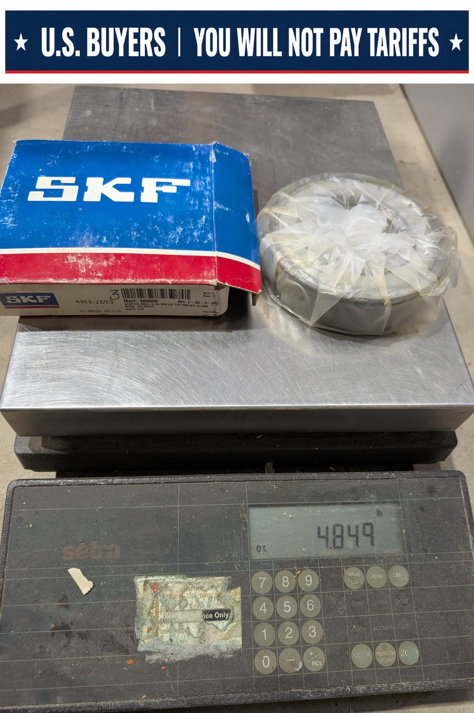 SKF Radial Deep Groove Ball Bearing - 6313-2Z/C3 - NEW
