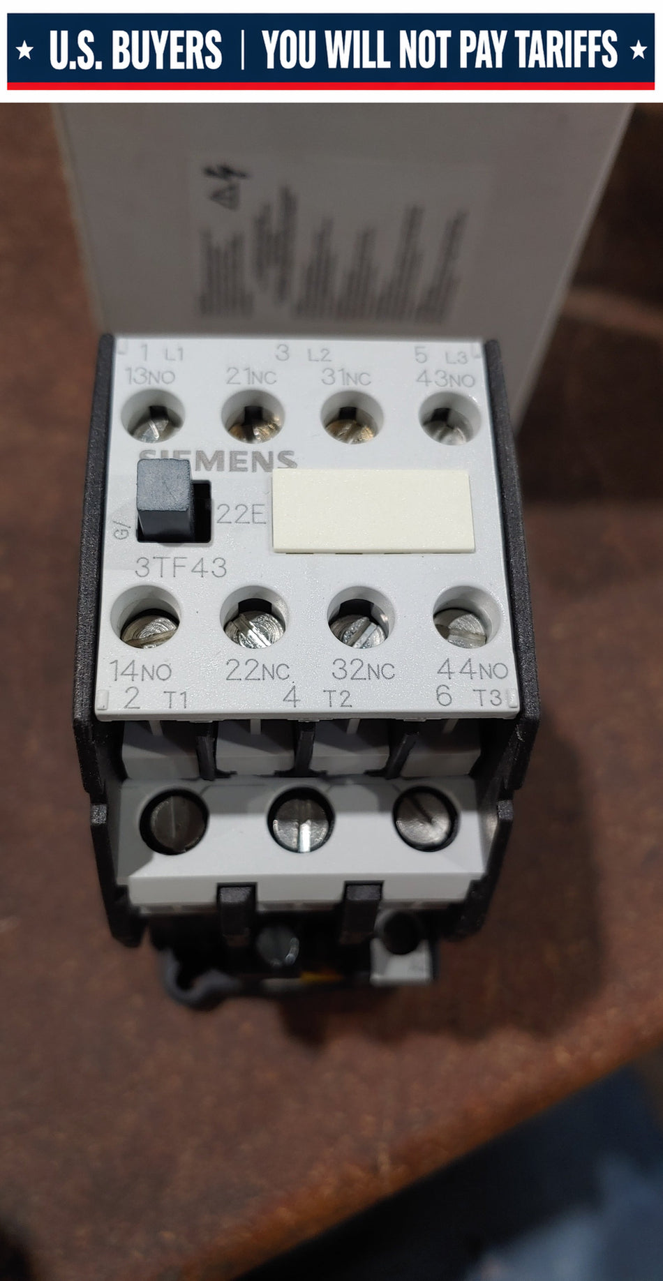 SIEMENS 3TF43 22-0AK6 CONTACTOR 3POLE  110/120VAC 50/60HZ COIL