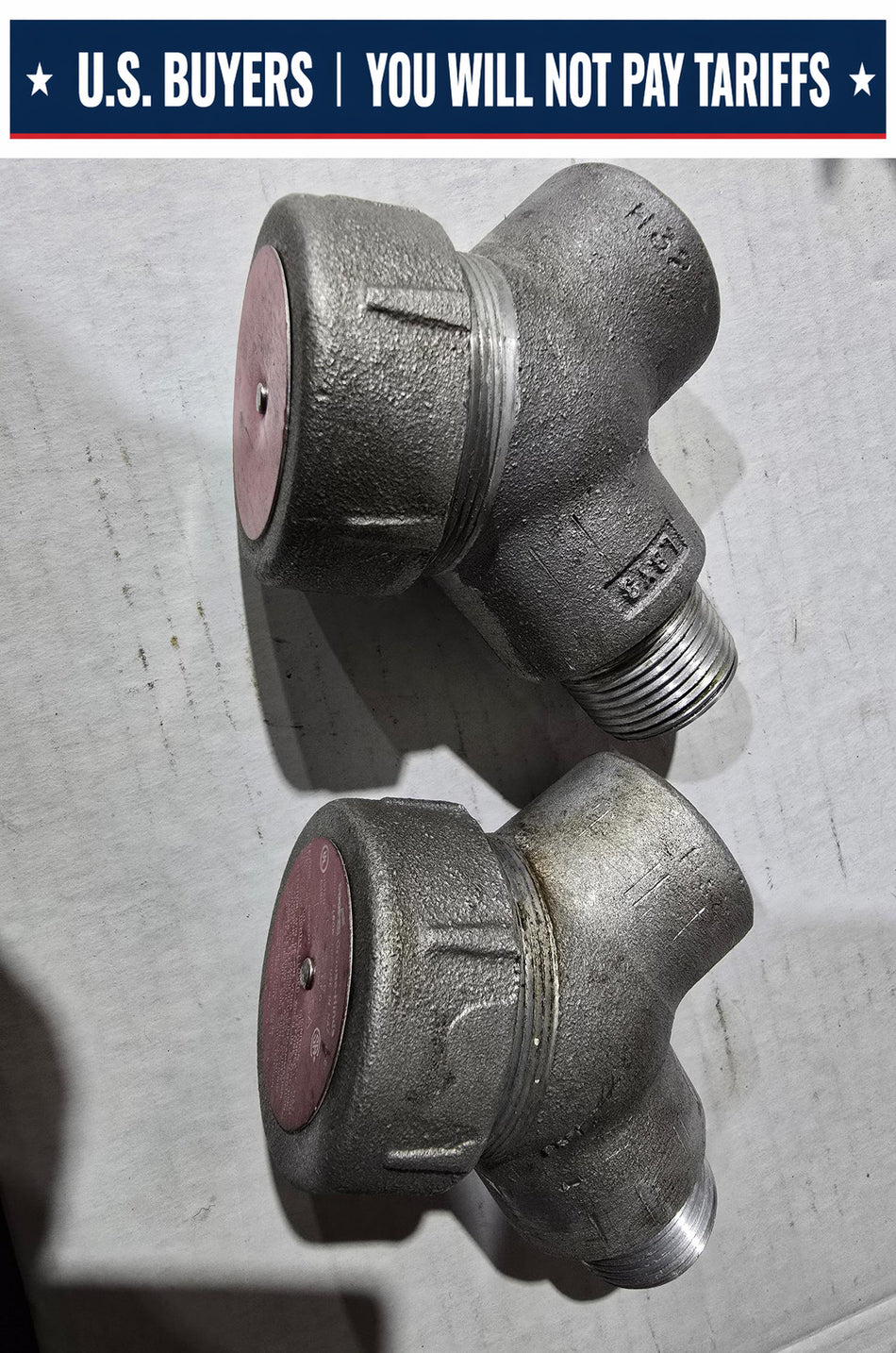Crouse-Hinds LBY35 SA 1" HAZARDOUS LOCATION ALUMINUM Service Entrance Rigid Conduit Elbow (LOT OF 2 USED)