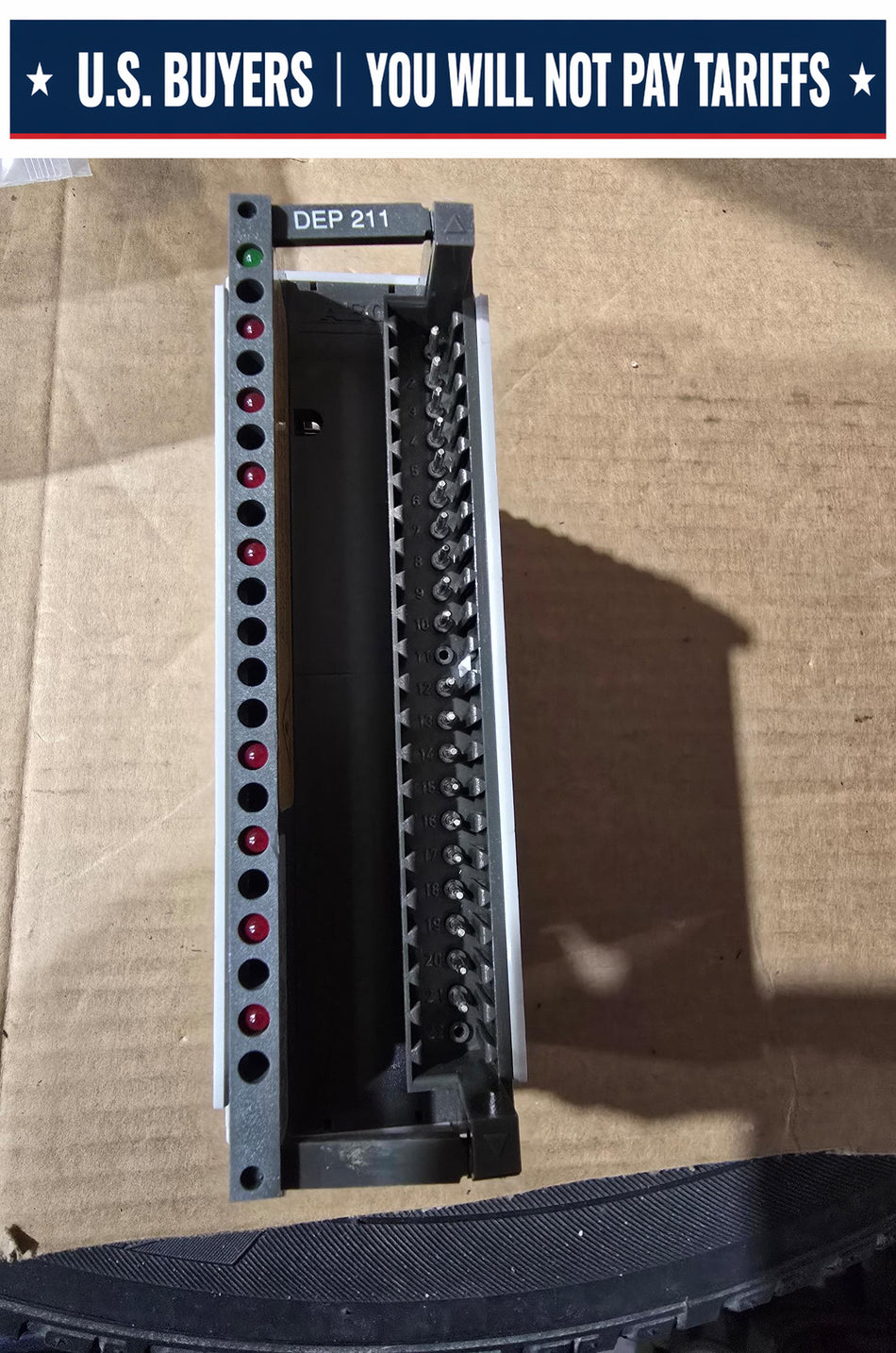 SCHNEIDER ELECTRIC MODICON DEP211/AS-BDEP-211 I/O MODULE 8X115 VAC (USED MISSING TERMINAL PLUG)