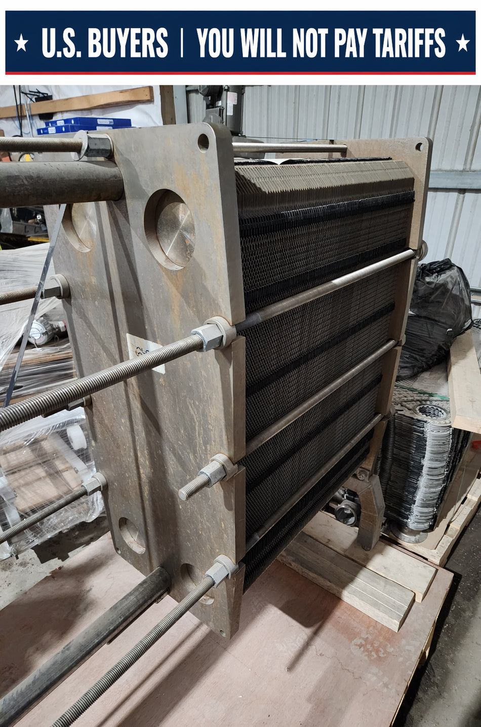 Alfa Laval Plate Heat Exchanger - M10-BASE - Stainless Steel - 293.6 ft2