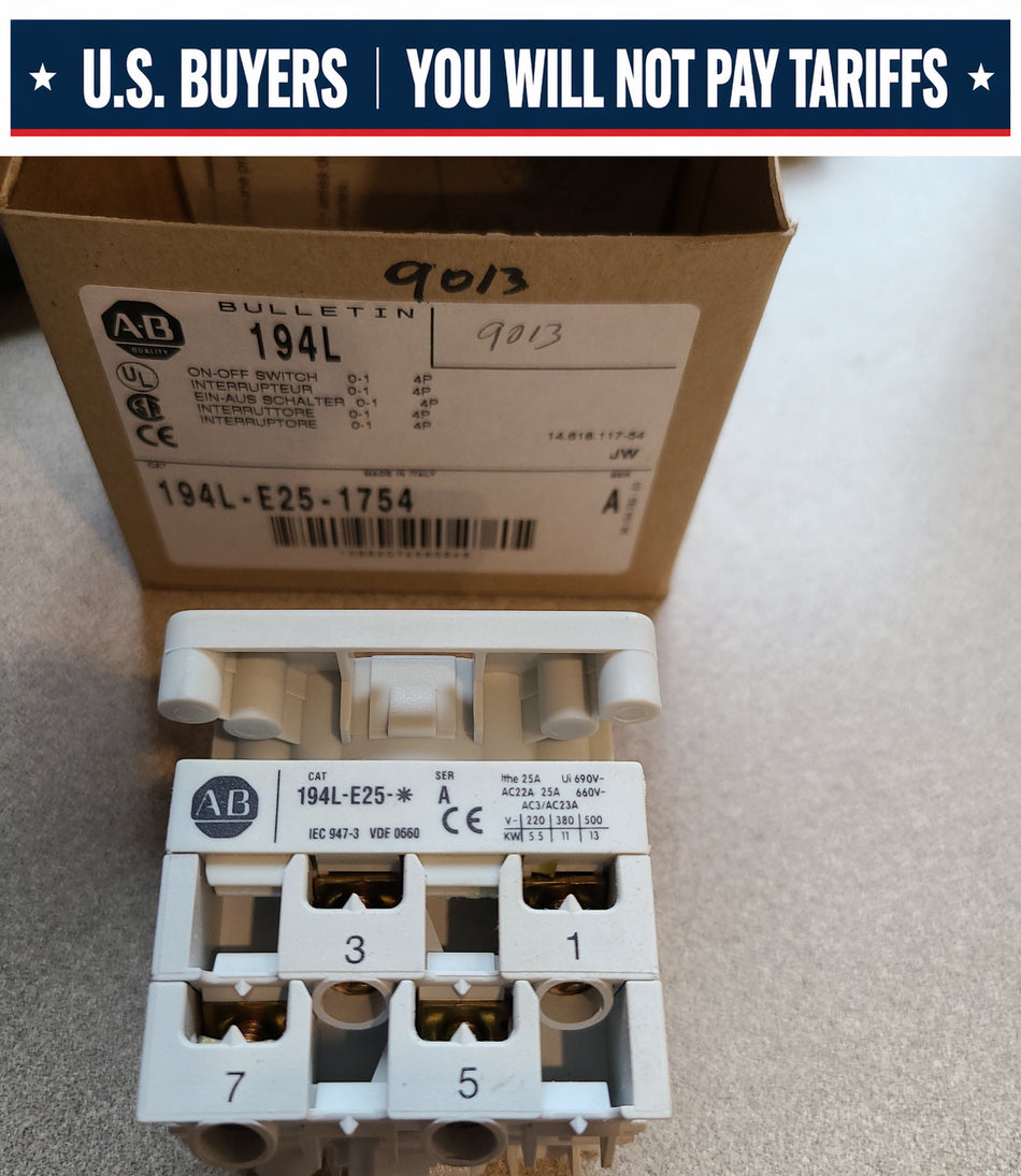 ALLEN BRADLEY 194L-E25-1754