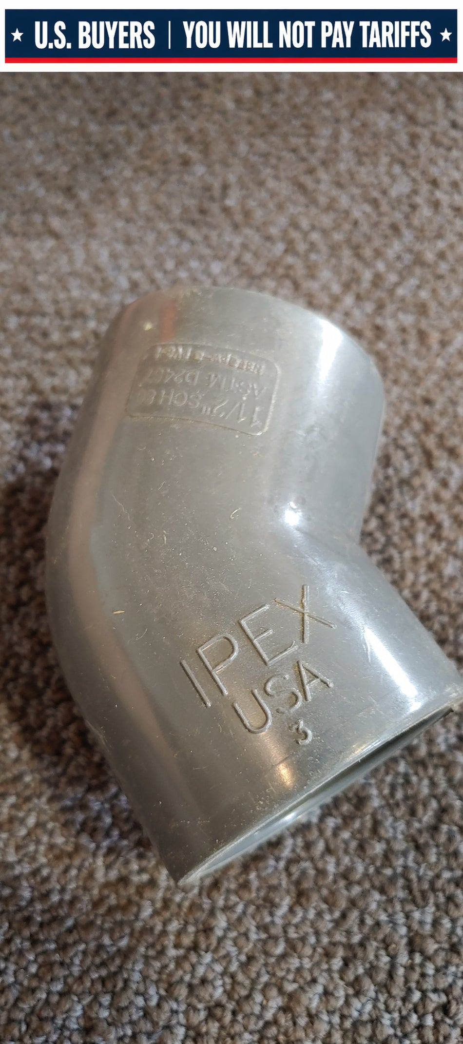 IPEX 1-1/2" 45° Socket Elbow Sch:80 PVC-I - QTY 6 PACK