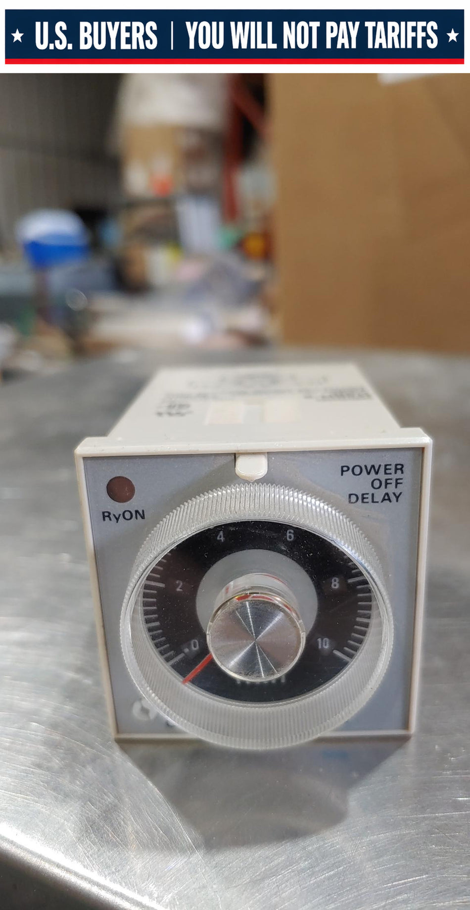 OMRON H3BH-8 TIMER 100to120VAC Power off delay (USED)