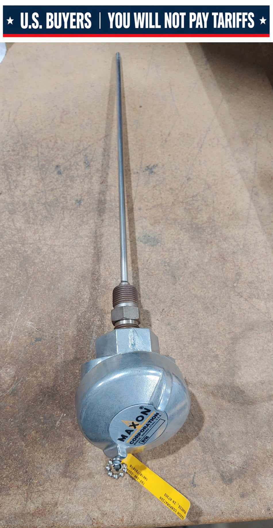 Maxon K43U-012-00-8HN31 THERMOCOUPLE SENSOR 12 inch probe