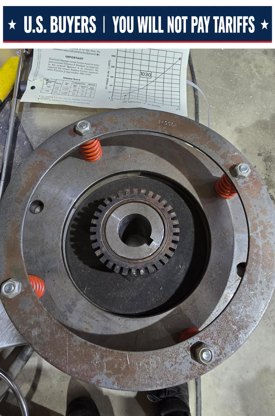 Rexnord Falk Coupling Torque Control 40T41 BORE: 1.1245" 340572, 340580, 340588