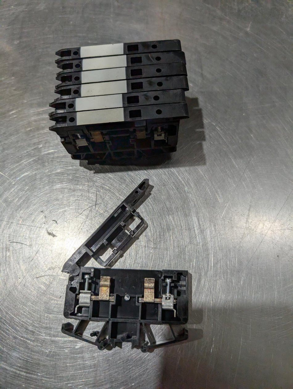 7 PACK - Allen Bradley BUL 1482 Fuse Holder Terminal Block - Style H