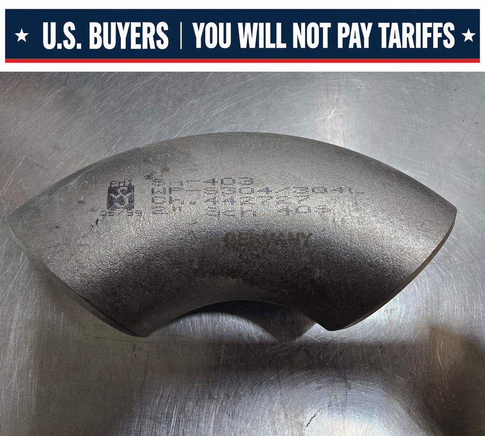 Schulz 90° Long Radius Elbow  2"  Schedule 40  Butt Weld WP-S304/304L Stainless Steel  SA-403  CH. 442727