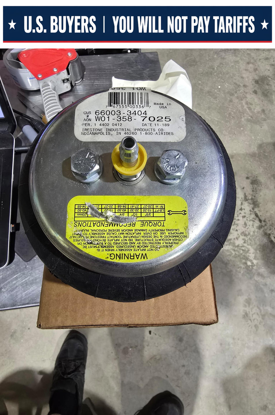 Firestone W013587025 - Air bag Airide Air Spring Double Convoluted