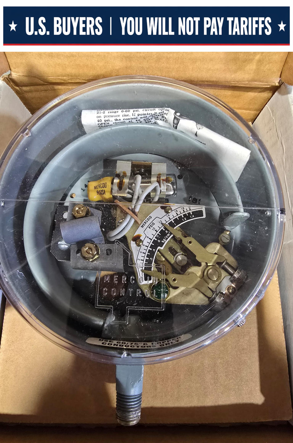 DWYER MERCOID CONTROL DA-31-3-3A PRESSURE SWITCH (USED)