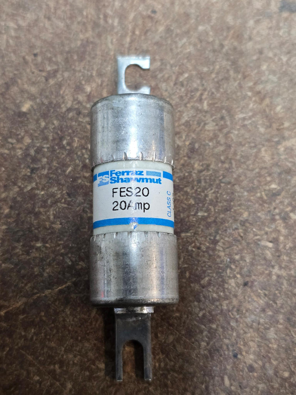 FERRAZ SHAWMUT FES20, 20AMP 600V CLASS C FUSE BOLT ON
