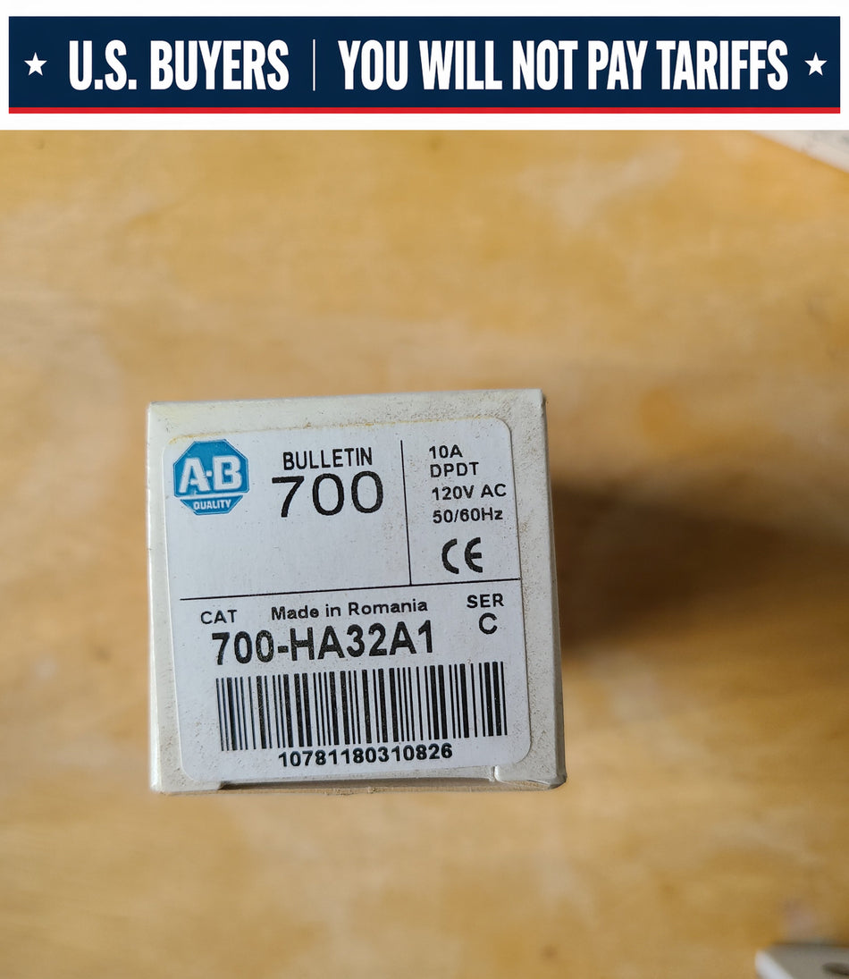 Allen Bradley 700-HA32A1 , 120VAC Ser.A 10A. relay