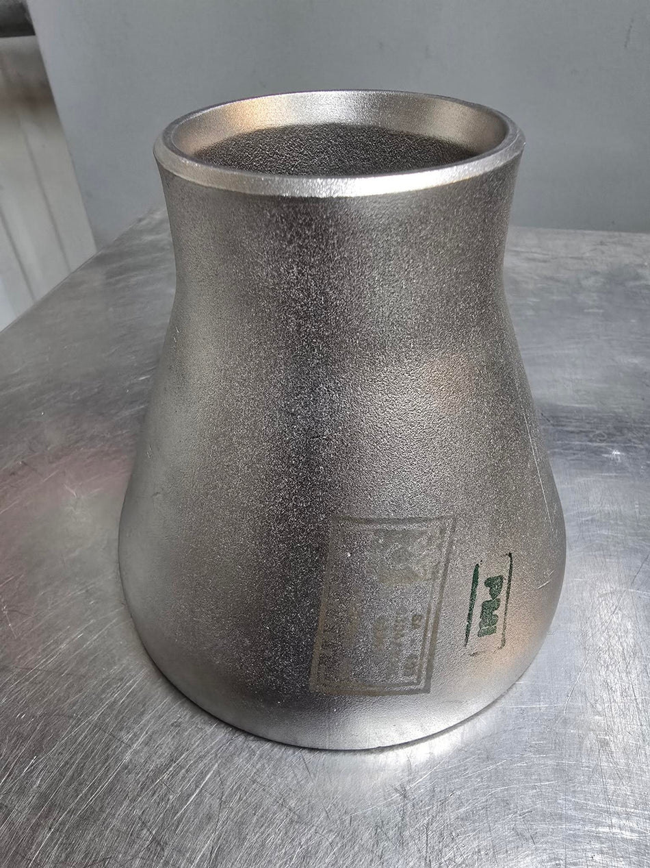 Schulz 4"X 2" Concentric Reducer   Schedule 10  Butt Weld  WP-S 304/304L Stainless Steel  SA-403  Made in Germany