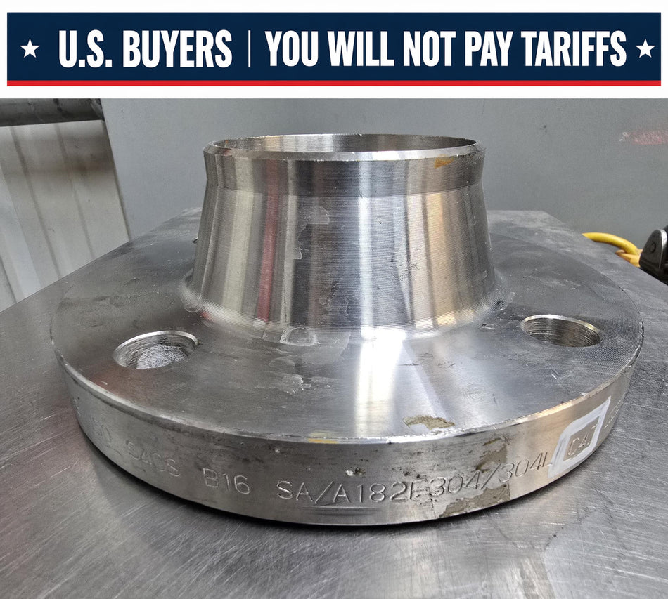 KOF Weld Neck Flange,  3 INCH,  4 HOLE  Sch 40,  Class #150,  SS F304/F304L,  B16  SA/A182,  C47