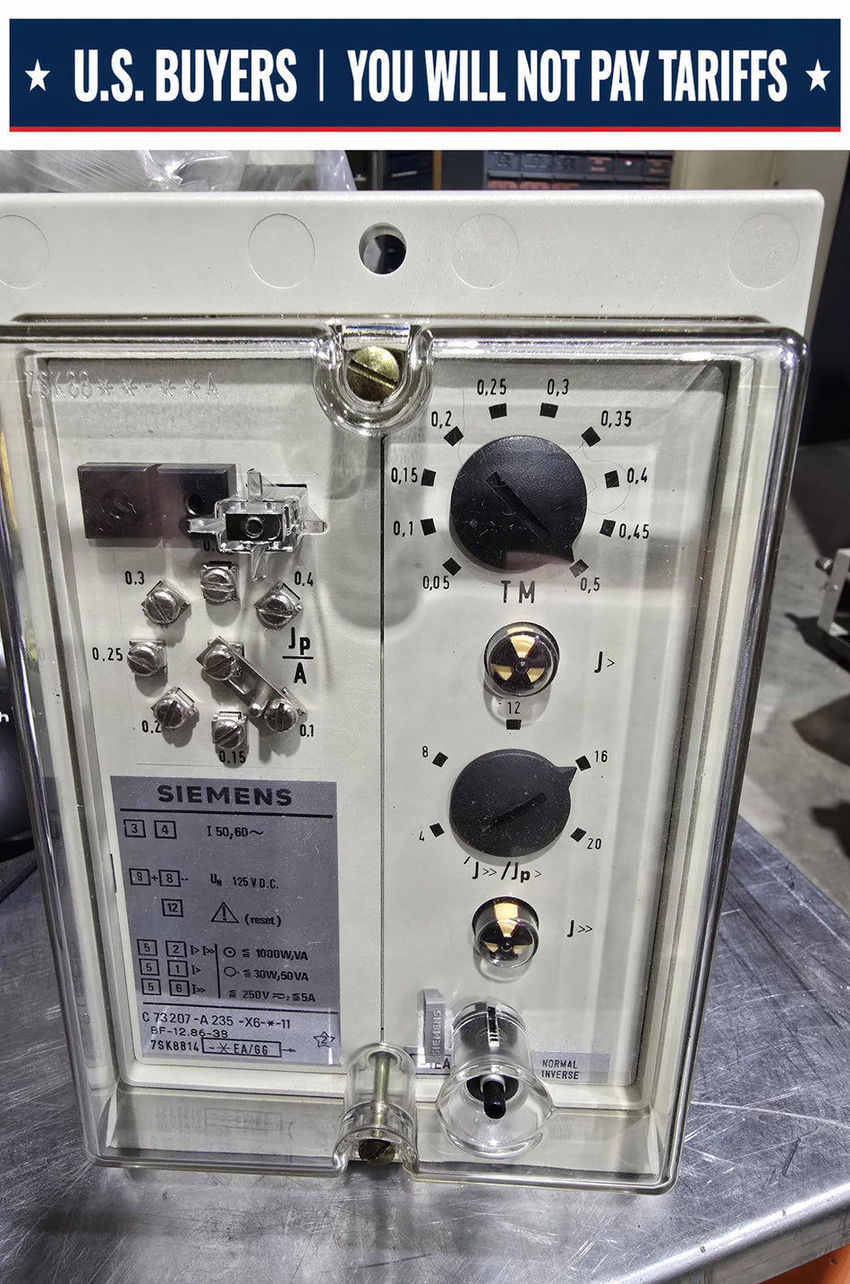 SIEMENS 7SK8814 OVER CURRENT RELAY 7SK8814-1EA/66, BF-12.86-38