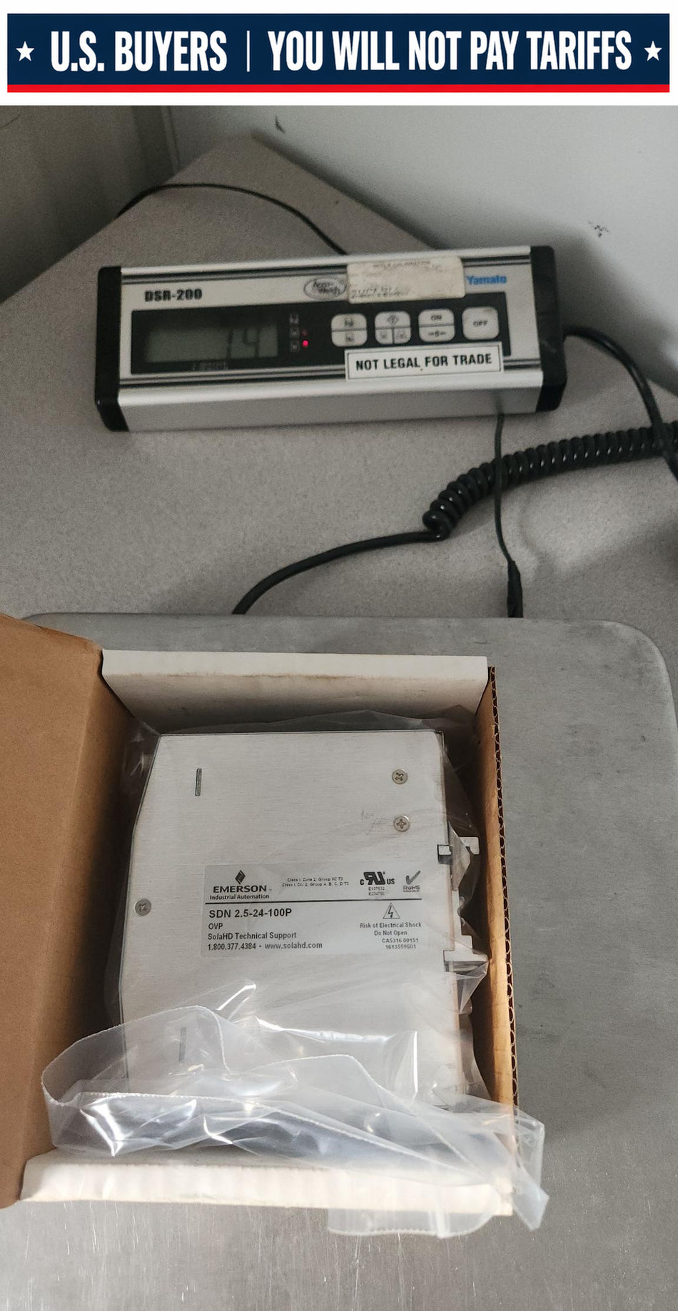 Emerson - SDN-2.5-24-100P - 24VDC - Power Supply