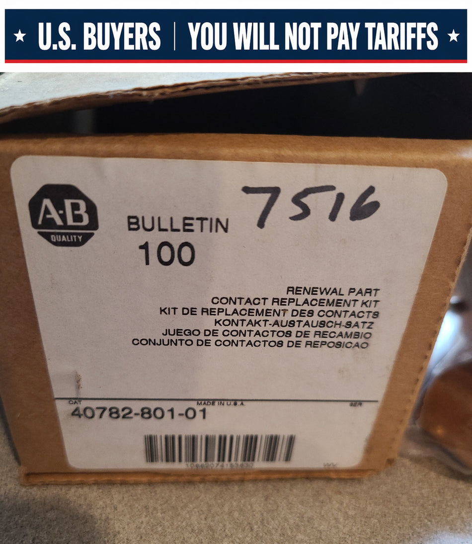 Allen Bradley 40782-801-01 Contact Kit 4078280101 NEW