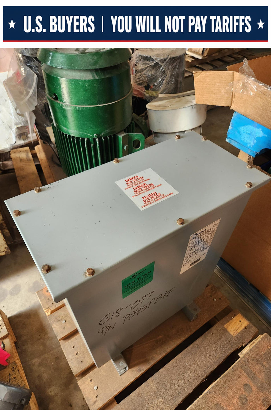 HPS -Hammond 45 KVA Dry Type 3 PH Transformer - P045PBKF - 600v to 208Y/120v, HZQT, NEMA 3R