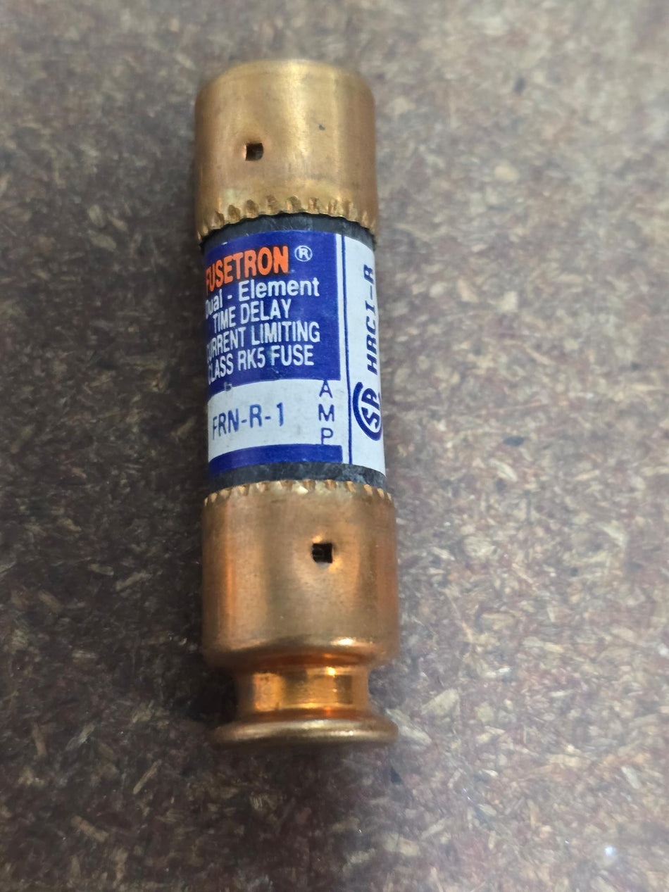Bussmann FRN-R-1 Fusetron, DUAL ELEMENT, TIME DELAY 250V Class RK5 TYPE D