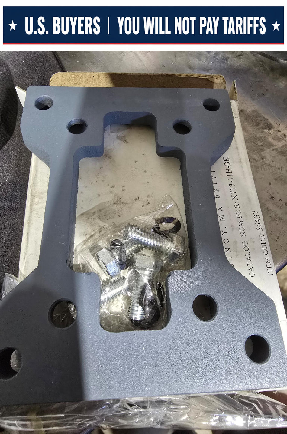 Boston Gear X713-11H-BK Speed Reducer Replacement Part - Series: 700, 713A, 713B Reducer Size, Base Kit, Cast Iron Material