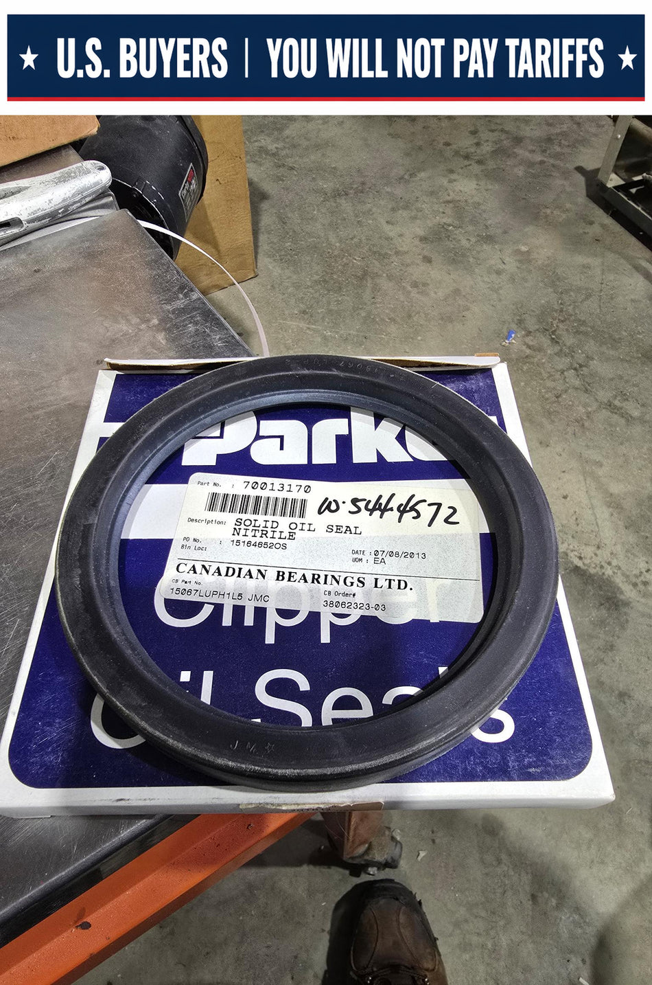Parker JM Clipper  15067 H1L5 4.875" Shaft x 6.000" Bore x 0.625"