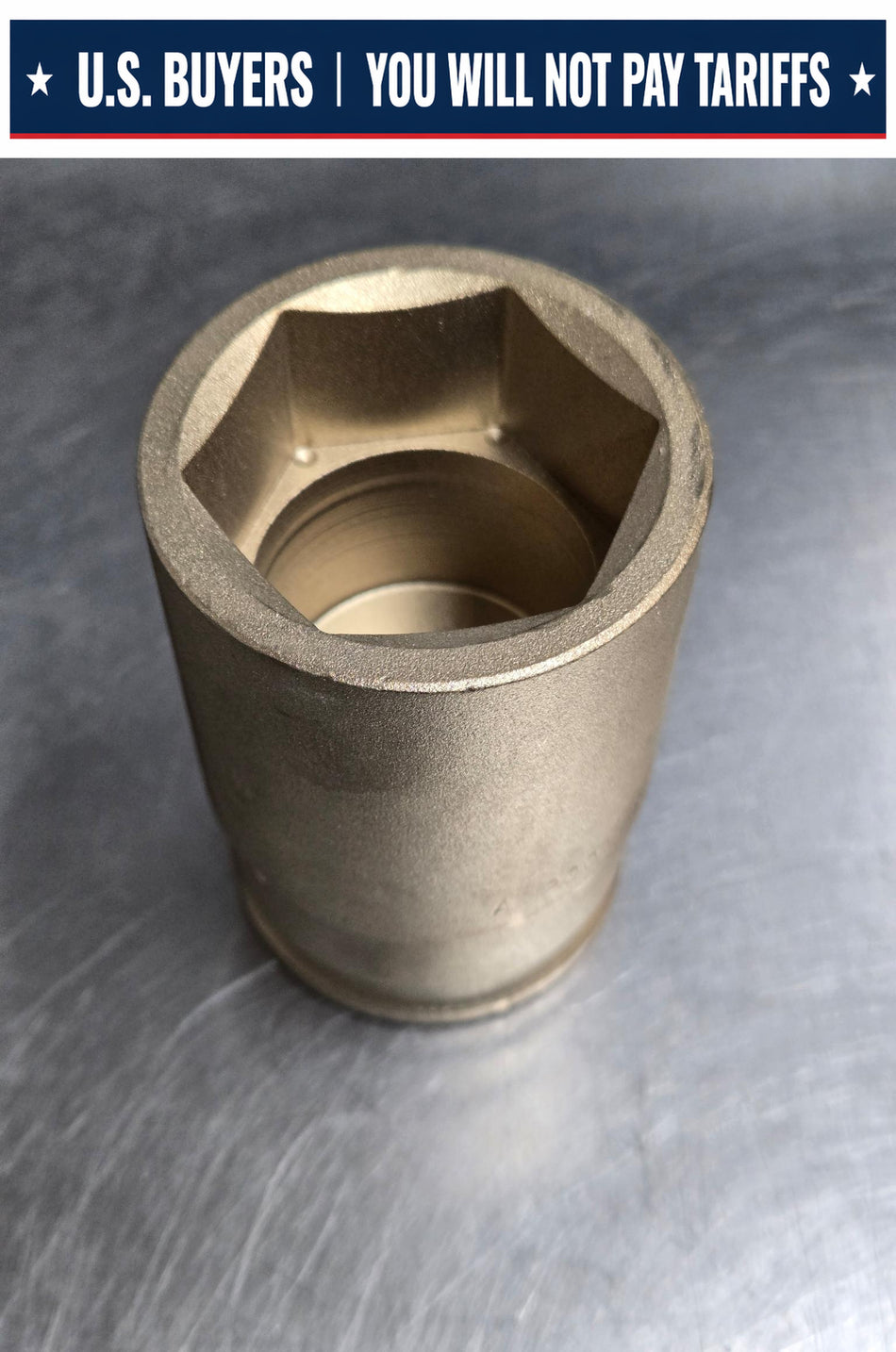 AMPCO DW-3/4D1-5/8 Bronze, Standard Socket, 6-Point, 3/4" Drive, 1-5/8 inch