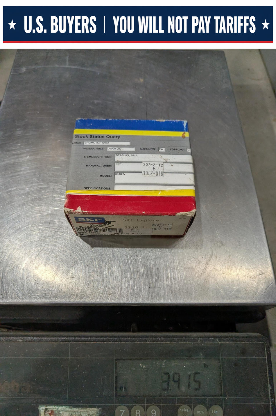 SKF Explorer Double Row Angular Contact Bearing - 3310A - NEW