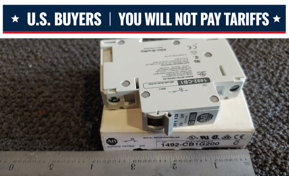 Allen Bradley Cat. #:  1492-CB1-G200 Circuit Breaker.  20A.  Series C