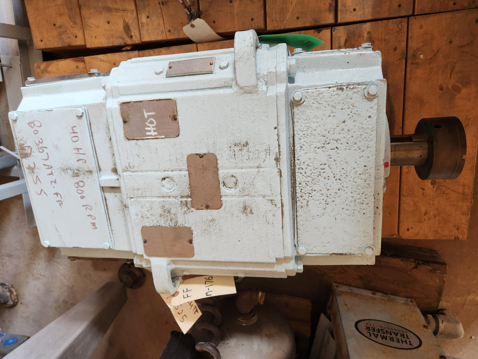 Reliance Electric DC Motor - 40 HP - 500 VDC - 850/1200 RPM - FR B0367ATZ