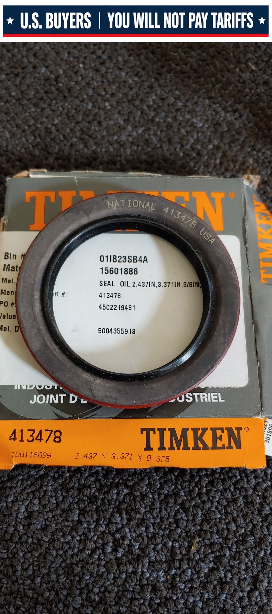 National Timken 413478 Seal