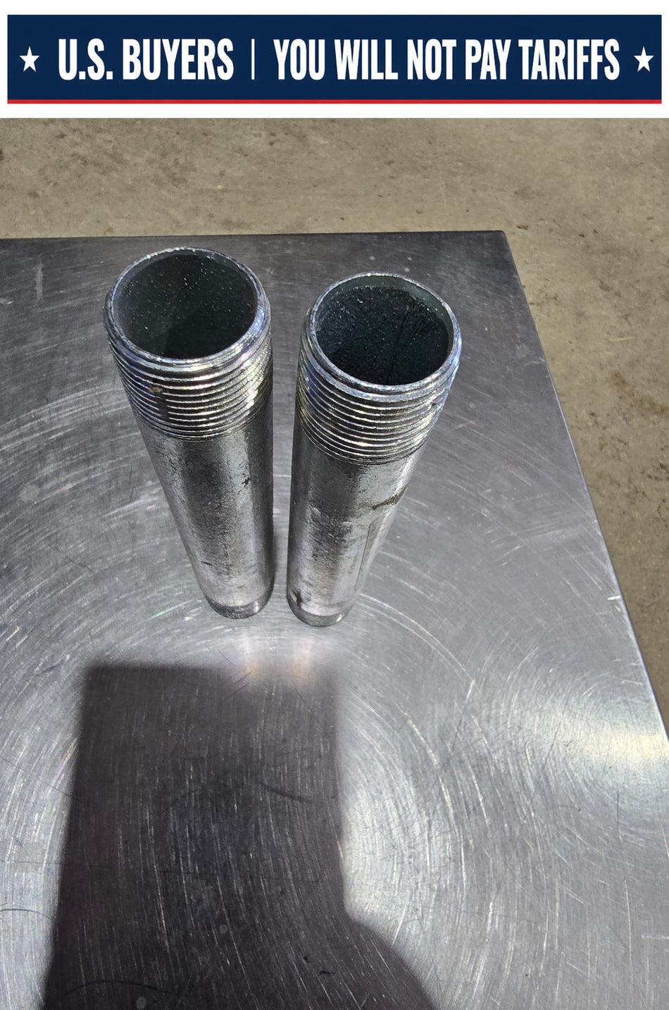 NIPPLE 3/4" X 6" GRC (LOT OF 2)