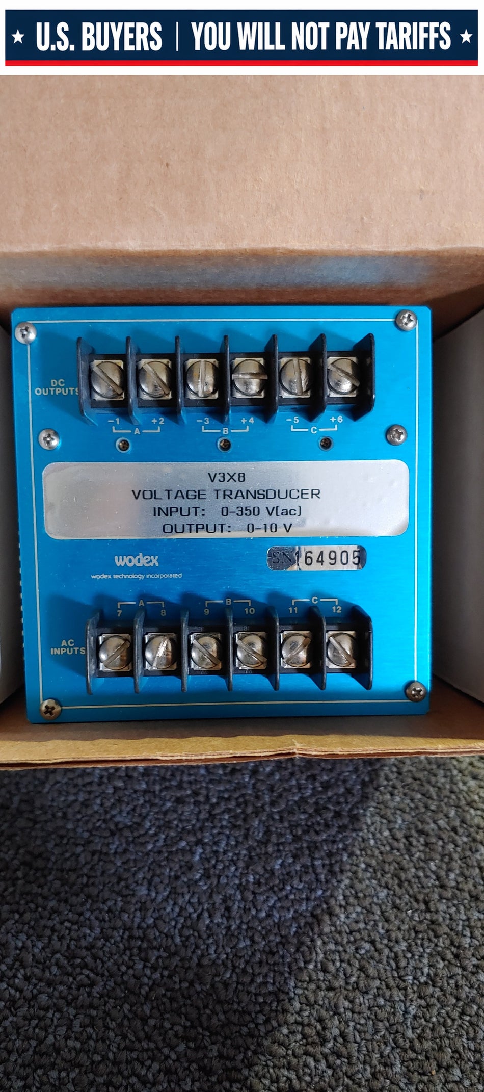 Wodex V3X8 Voltage Transducer