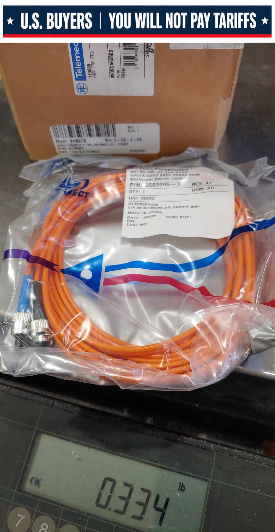 TYCO  ELECTRONICS 5503995-3 FIBRE OPTIC CABLE